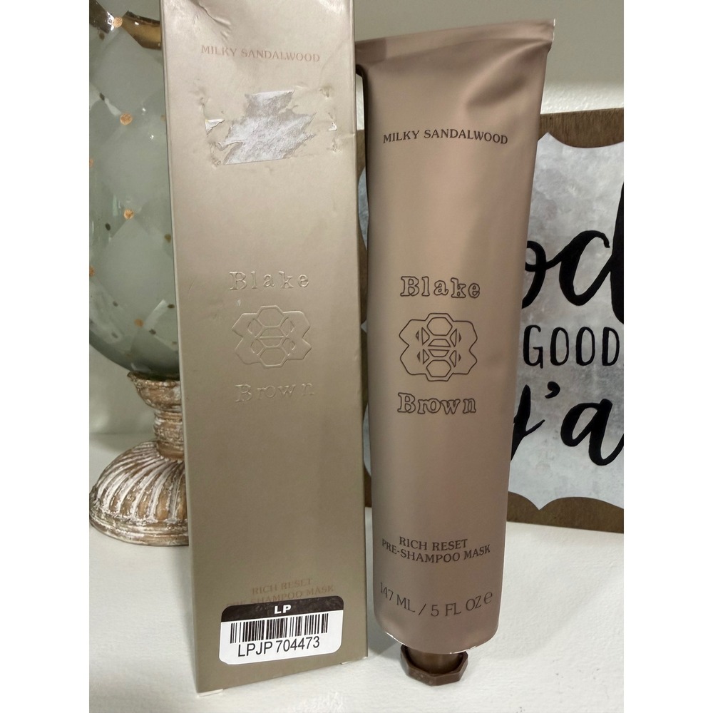 Blake Brown Rich Reset Pre-Shampoo Mask Milky Sandalwood 5oz New in Box‎
